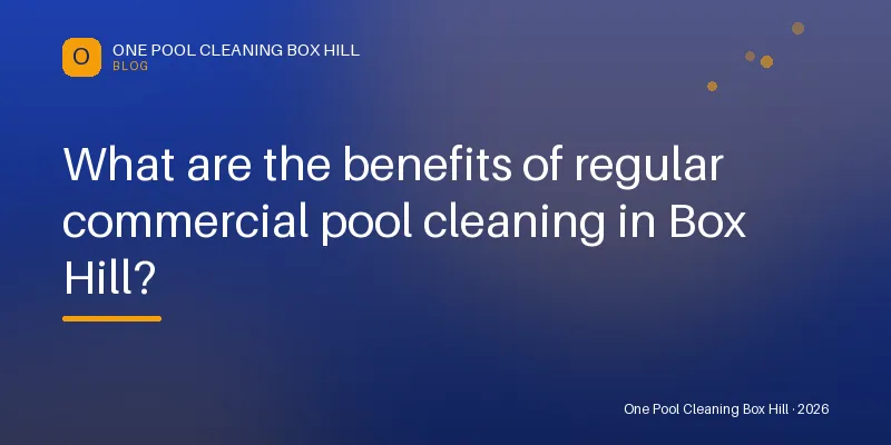 What are the benefits of regular commercial pool cleaning in Box Hill? — Blog guide